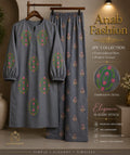 Grey Muse – 2 Piece Embroidered Winter Dhanak Suit