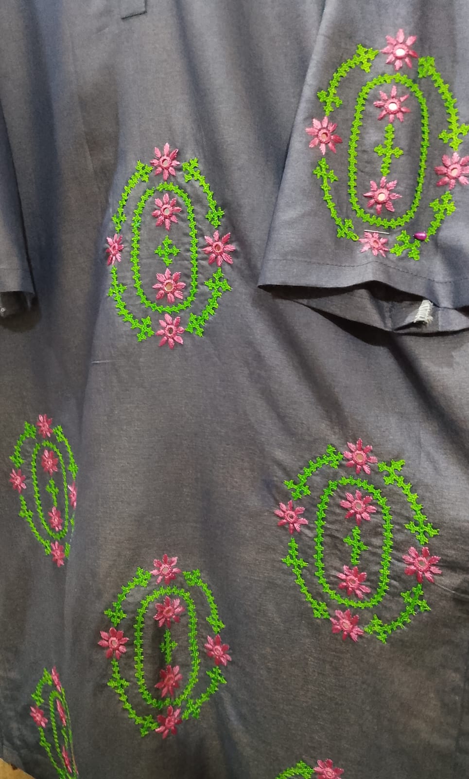 Grey Muse – 2 Piece Embroidered Winter Dhanak Suit