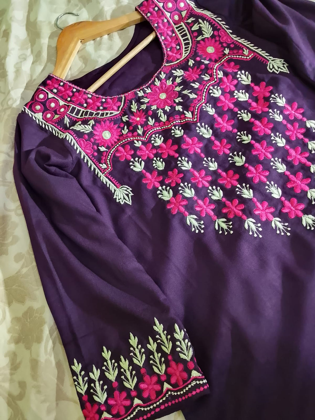 2pc Winter Purple Colour Dress